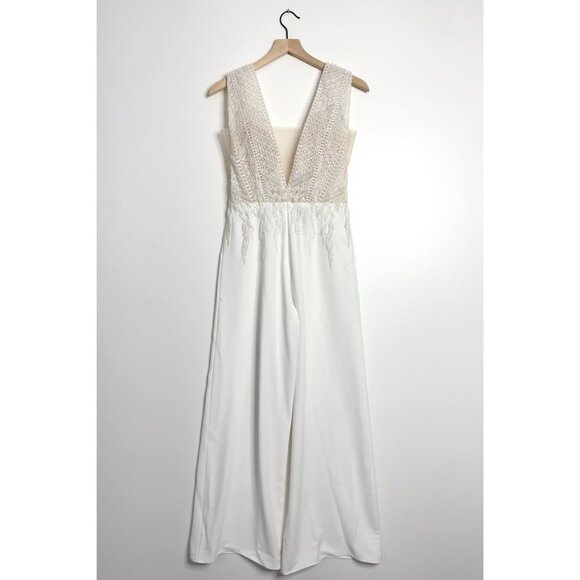 MICHELLE ROTH Bari Jumpsuit Wide Leg Beaded - Picture 8 of 13